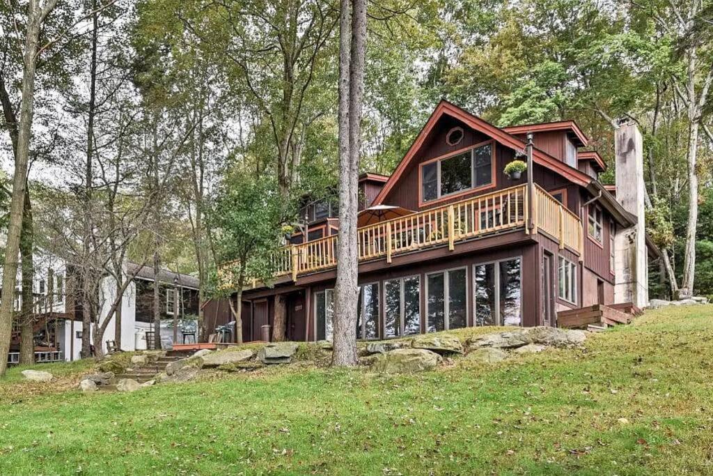 Lakefront Cabin Pvt Beach And Dock - Sunset Marina Arrowhead Lake 外观 照片