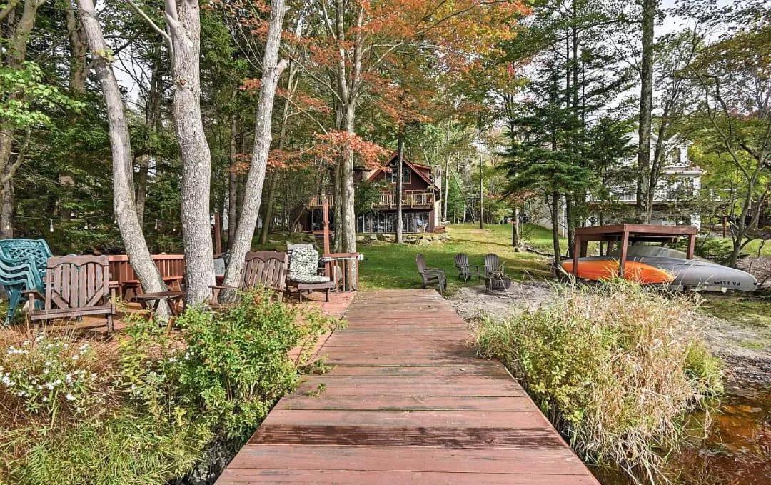 Lakefront Cabin Pvt Beach And Dock - Sunset Marina Arrowhead Lake 外观 照片